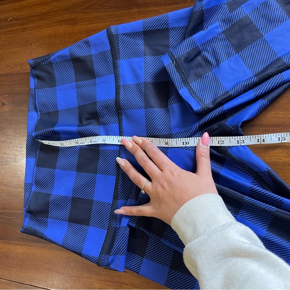 Silver Icing Royal Blue plaid leggings - Picture 8 of 8